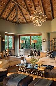 Indoor Bar Lounge At Lelapa Lodge Africa Safari Living Rooms African Interior Design Safari Decor Living Room