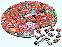 Start solving your favorite jigsaw puzzle now! Hartmaze Wooden Jigsaw Puzzles Hundred Birds Paying Homage To The Phoenix 253 Truly Unique Piece Round Shape Best Choice For Adults And 10 Ages Up Kids Pricepulse