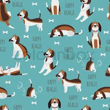 Cute Childish Seamless Pattern With Stock Vector Colourbox Check out our cute beagle cartoon selection for the very best in unique or custom, handmade pieces from our shops. cute childish seamless pattern with