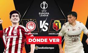 Olympiacos vs. Jagiellonia EN VIVO. Partido EN DIRECTO de Hormiga González en Europa League 2026 HOY