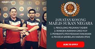 Jawatan kosong di perpustakaan negara malaysia 2020. Jawatan Kosong Majlis Sukan Negara Kerja Kosong Kerajaan