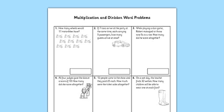 Multiplication and division word problems: Year 3 Multiplication And Division Word Problems X2 X5 X10