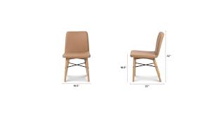 Kissa Canyon Tan Light Oak Dining Chair Oak Dining Chairs Dining Chairs Light Oak