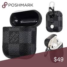 Custom Apple Airpods Case Louis Vuitton Handmade Brand New Custom Apple Airpods Case Handmade Custom Canvas Material Leather Case Louis Vuitton Earphone Case