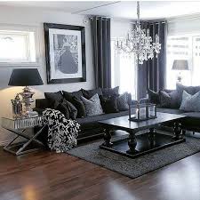 55 Elegant Living Room Decor Colour Schemes Justaddblog Com Livingroom Livingroomdecor Dark Living Rooms Black Furniture Living Room Black Living Room