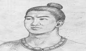 Dalam medsos itu, foto patung gajah mada disandingkan dengan sebuah sketsa wajah seorang pria berjanggut dan berkopiah, yang bernama 'gaj ahmada' alias gajah mada. Sketsa Gajah Mada