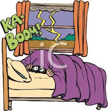 Maybe you would like to learn more about one of these? Kid Hiding Under The Covers During A Thunderstorm Royalty Free Clip Art Image