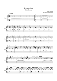 Gladiator Now We Are Free Piano Version Sheet Music Hans Zimmer Interstellar Main Theme Piano Version Hans Zimmer Violin Sheet Music Sheet Music