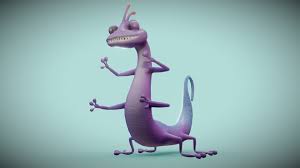 Randall Boggs from Monsters, Inc- Blender - Download Free 3D model by  Mickael Boitte (@boittemike1) [f04b0cd]