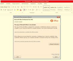 Climunsym Microsoft Word Product Activation Failed Still Works