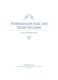 Koleksi contoh soal statistik probabilitas dan penyelesaiannya + pembahasan. Soal Peluang Probabilitas Dan Pembahasan