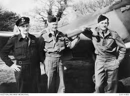 RAF Station Matlaske, England. Commanding Officer of No. 453 (Spitfire)  Squadron RAAF is Squadron ...