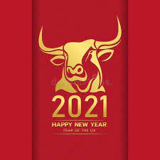 Happy Chinese New Year 2021 With Gold Head Ox Zodiac Sign On Red Chinese Culture Sponsored Affi Chinese New Year Zodiac Chinese New Year Greeting Ox Zodiac