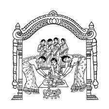 Wedding clip art black and white border cliparts co wedding. Hindu Wedding Cards Logo Clipart Wedding Drawing Wedding Symbols Wedding Invitations Logo