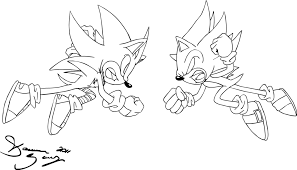 Desenhos para imprimir e pintar do sonic. Download Cm Super Sonic Vs Super Shadow Coloring Pages Full Size Png Image Pngkit