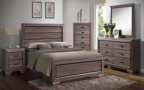 Buy all the modern bedroom sets at reduced cost. Kings Brand 6 Piece Black Brown Wood Modern King Size Bedroom Furniture Set Bed Dresser Mirror Chest 2 Night Stands Buy Online In Cayman Islands At Cayman Desertcart Com Productid 71626868