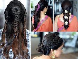 Bangs look pretty and youthful, while layered hair can allow you to thin out thick hair or add fullness to fine hair. Ponytail Hairstyle Gear Up For Garba 4 Great Hairstyles For The Season