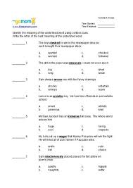 This Context Clues Worksheet Is Suitable For 3rd 5th Grade In This Context Clues Wor Context Clues Worksheets Context Clues Multiple Meaning Words Worksheet
