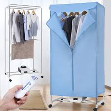 Electric portable clothes dryer rack. Finether Electric Clothes Dryer Rack Portable Wardrobe Rolling Drying Rack Electric Clothes Hanging Dryer Machine Clothes Heater Remote Control Walmart Com Walmart Com