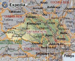 Its total area is 171.26 km. Saitama Map Japan