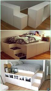Underbed Storage Ideas For Small Spaces 33 Bed Frame Design Diy Space Saving Ikea Diy