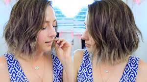 Curl short hair with a wand or tongs. Beachy Waves With Curling Wand How To Style Short Hair Youtube