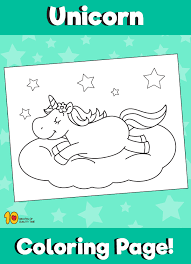 We have over 120 different and attractive unicorn pictures on our website. Unicorn On Cloud Coloring Page 10 Minutes Of Quality Time