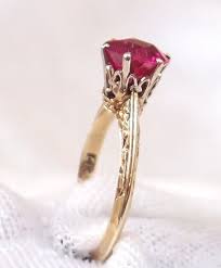 Dainty 10k yellow gold genuine ruby swirled engagement/promise solitaire ring. Vintage Edwardian 14k Gold Ruby Ring By Hotvintage On Etsy 325 00 16 000 Day Antiquejewelry Ruby Ring Gold 14k Gold Ruby Ring Ruby Ring Vintage
