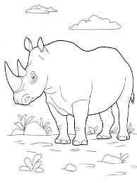 Coloring is a fun way to develop your creativity, your concentration and motor skills while forgetting daily stress. Rhino Coloring Pages Download And Print Rhino Coloring Pages
