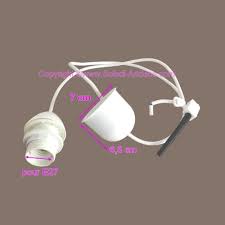 Check spelling or type a new query. Cable Electrique Blanc Avec Douille E27 Pour Suspension Lampe Cordon Longueur 1 M Avec Cache Douille Unique Cdiscount Maison