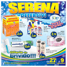 Complessivamente presenta oltre 30 punti vendita caratterizzati da offerte promozionali molto interessanti che vengono presentate nei due volantini spaccio. Ecco A Voi Il Nuovo Volantino Serena Detersivi Facebook