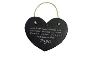 Warum sollte dann nicht auch der papa in den genuss eines gedichts kommen, das nur für ihn gelernt wurde? Schieferherz Papa Spruch Vatertag Wandbild Schild Condecoro Wohnaccessoires Geschenkideen
