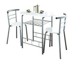 3 piece white high gloss dining table