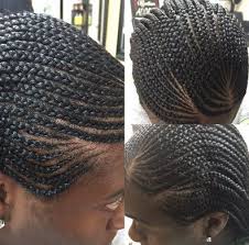 The braids are attentively crafted and neatly executed to enrich the wearer's options and private sense of. Corn Row Style By Natural Sister Hair Salon At Nyc African Hair Braiding Styles Cornrows Styles African Braids Hairstyles