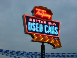 flint car lot buy used cars used car lots vintage neon signs
