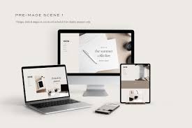 Desktop Multi Device Scene Creator In 2020 Desktop Scene Business Card Mock Up Scene Creator