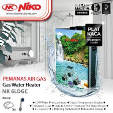 Produk ini telah disempurnakan sehingga dapat menjamin keamanan, mudah digunakan, penampilannya mewah dengan harga yang terjangkau. Best Seller Niko Water Heater Gas Nk 6l Pemanas Air Gas Digital Dan Otomatis Shopee Indonesia