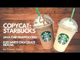 Copycat Starbucks Java Chip Frappuccino Iced White Chocolate Mocha Youtub Starbucks Java Chip Frappuccino Iced White Chocolate Mocha White Chocolate Mocha