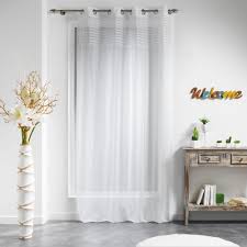 Panneau Voilage A œillets Olonne Blanc Voilage Rideau Et Voilage Linge De Maison Gifi