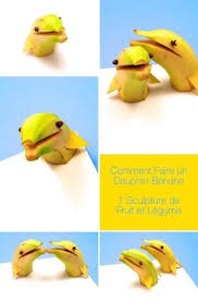 Comment Faire Un Dauphin Banane Fruits For Kids Fruit Animals Fruit And Vegetable Carving