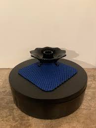 Buy Vintage 1930s Black Glass Fenton Lotus Flower Single Three Toed  Candlestick Holder 1930s Black Amethyst Lotus Flower Shaped Candle Holder  Online in India