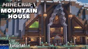 Minecraft How To Build A Mountain House Tutorial Youtube