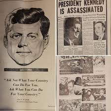 Variety of newspapers, telling the story of JFK's assassination. Accepting  offers. ￼
