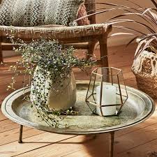 Windlicht Hexagon Glas D 17cm X H 17cm Gold Depot Windlicht Licht Wind