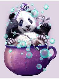 Panda Bath By Mediacorpse Panda Art Panda Gifts Panda Items