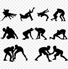 Download Wrestling Silhouette Png Download Image Wrestling Silhouettes Png Image With Transparent Background Toppng