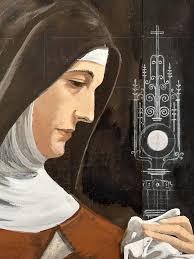 Jean Burkhalter, Saint Claire of Assis, 1944, gouache