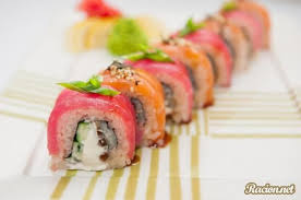 как сделать рисовый уксус для суши в домашних условиях Rolly Polosatyj Drakon Sushi Art Taiwanese Cuisine Sushi