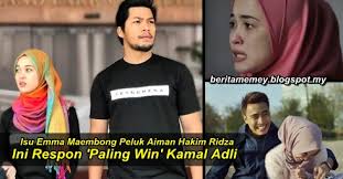 Emma dan gelak berpisah tiada. Isu Emma Maembong Peluk Aiman Hakim Ridza Ini Respon Paling Win Kamal Adli Berita Memey