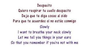 Maybe you would like to learn more about one of these? Despacito Lyrics In English And Spanish Youtube